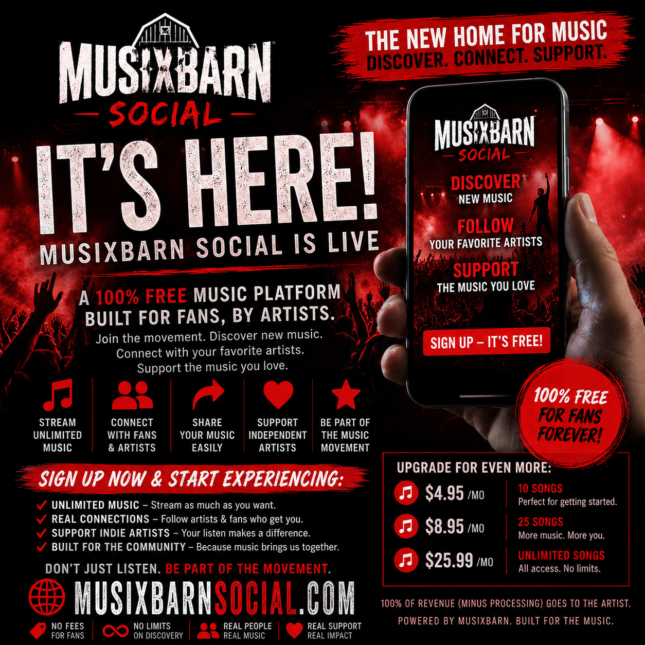 MusixBarn Artist Social