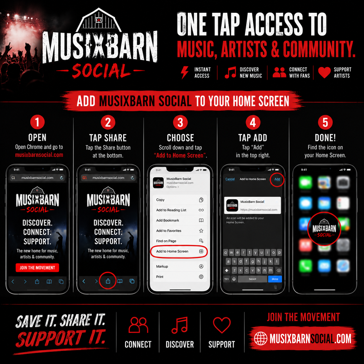 MusixBarn Artist Social